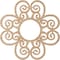 Ekena Millwork Cohen Wood Fretwork Pierced Ceiling Medallion, Alder, 32"OD x 11"ID x 3/8"T CMWP32X32X0375COAL - alternate 3